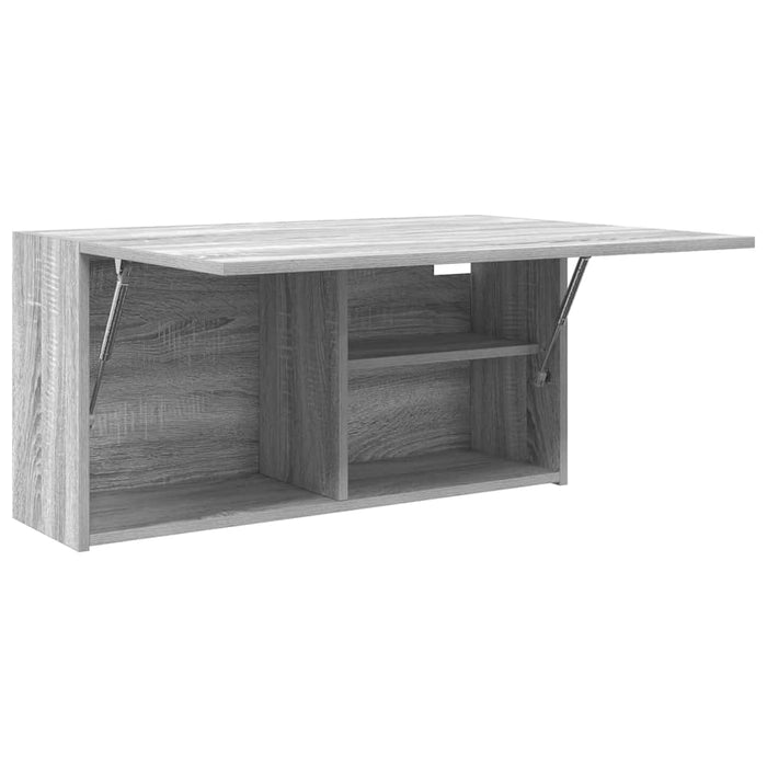 Dulap perete baie, gri sonoma, 80x25x40cm, lemn prelucrat - WALTI WALTI
