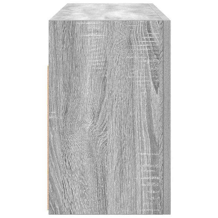 Dulap perete baie, gri sonoma, 80x25x40cm, lemn prelucrat - WALTI WALTI