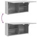 Dulap perete baie, gri sonoma, 80x25x40cm, lemn prelucrat - WALTI WALTI