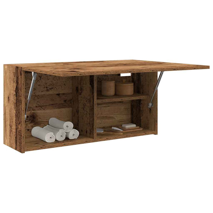 Dulap perete de baie, lemn vechi, 80x25x40 cm, lemn prelucrat - WALTI WALTI