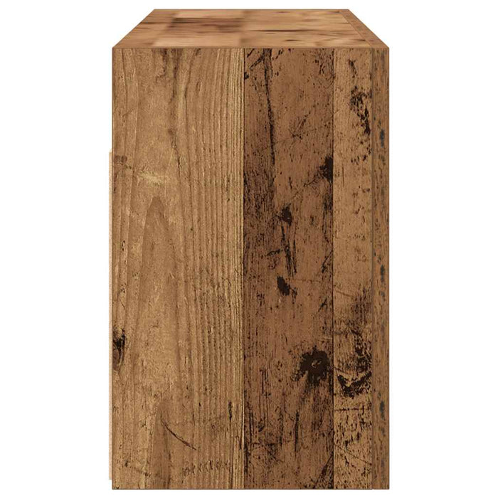 Dulap perete de baie, lemn vechi, 80x25x40 cm, lemn prelucrat - WALTI WALTI