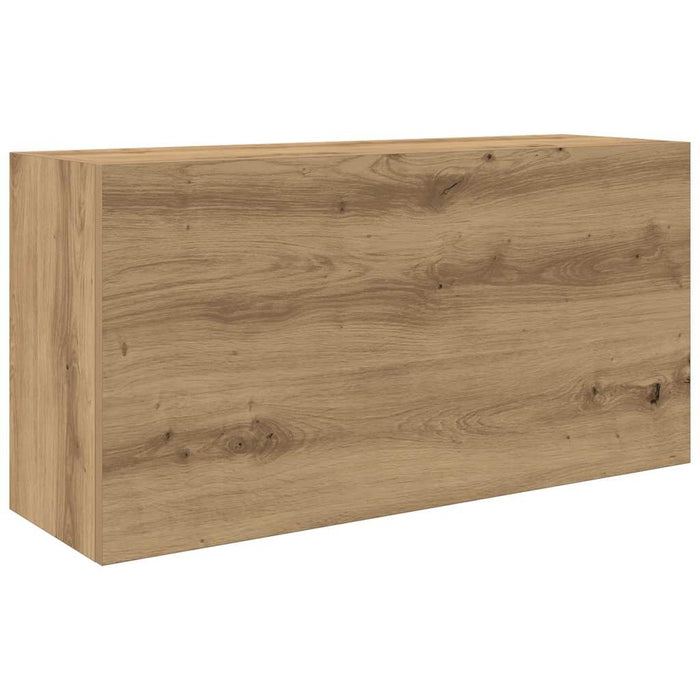 Dulap perete baie stejar artizanal, 80x25x40 cm, lemn prelucrat - WALTI WALTI