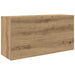 Dulap perete baie stejar artizanal, 80x25x40 cm, lemn prelucrat - WALTI WALTI