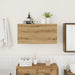 Dulap perete baie stejar artizanal, 80x25x40 cm, lemn prelucrat - WALTI WALTI