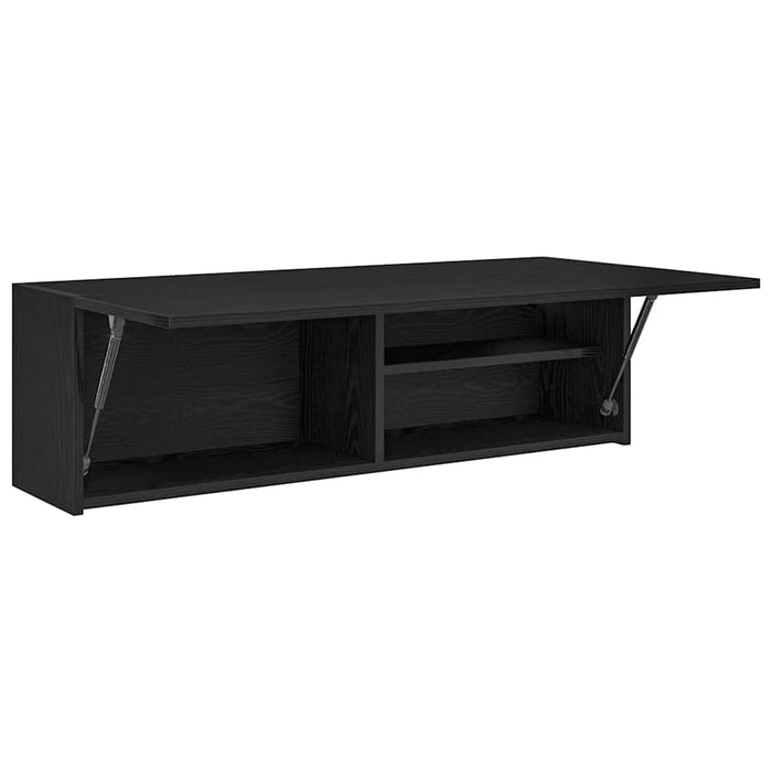 Dulap de perete de baie, negru, 100x25x30 cm, lemn prelucrat - WALTI WALTI