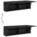 Dulap de perete de baie, negru, 100x25x30 cm, lemn prelucrat - WALTI WALTI