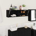 Dulap de perete de baie, negru, 100x25x30 cm, lemn prelucrat - WALTI WALTI