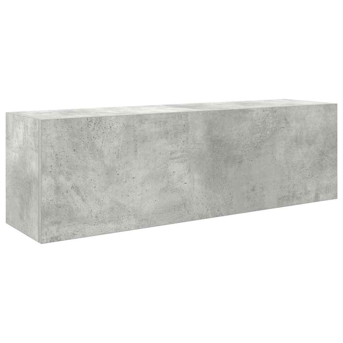 Dulap perete baie, gri beton, 100x25x30 cm, lemn prelucrat - WALTI WALTI