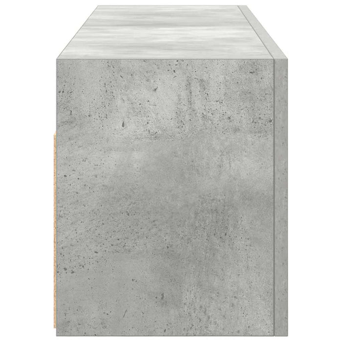 Dulap perete baie, gri beton, 100x25x30 cm, lemn prelucrat - WALTI WALTI