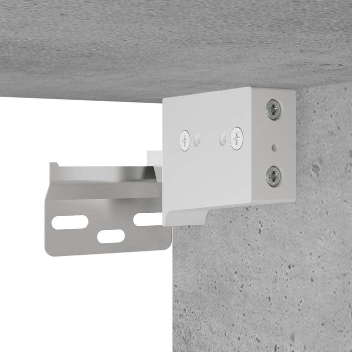 Dulap perete baie, gri beton, 100x25x30 cm, lemn prelucrat - WALTI WALTI