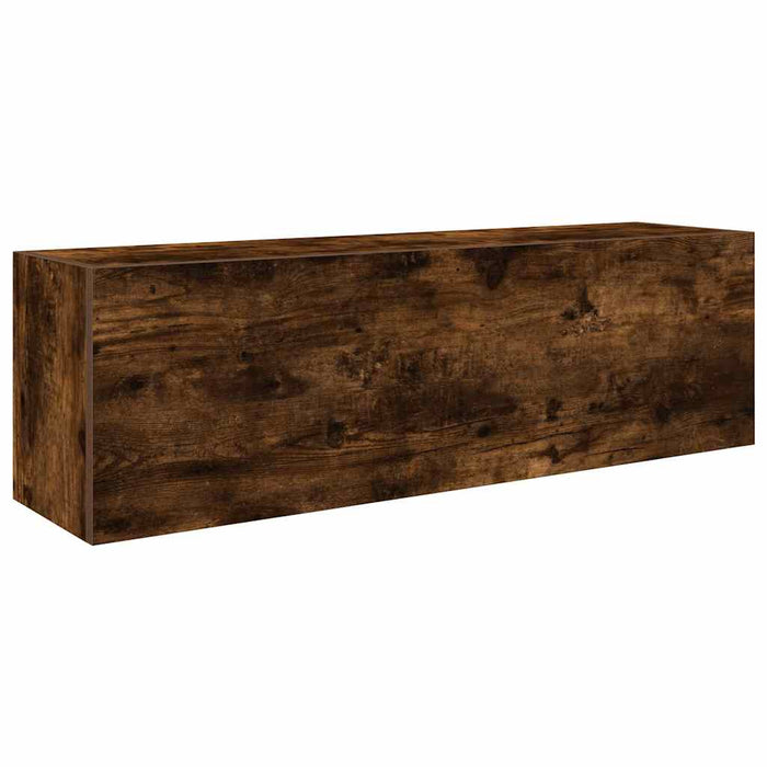 Dulap perete baie, stejar fumuriu, 100x25x30 cm, lemn prelucrat - WALTI WALTI