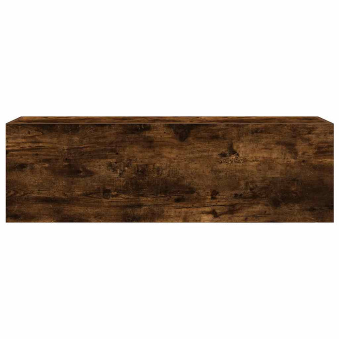 Dulap perete baie, stejar fumuriu, 100x25x30 cm, lemn prelucrat - WALTI WALTI