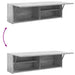 Dulap perete baie, gri sonoma, 100x25x30 cm, lemn prelucrat - WALTI WALTI