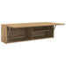 Dulap perete baie stejar artizanal, 100x25x30 cm lemn prelucrat - WALTI WALTI