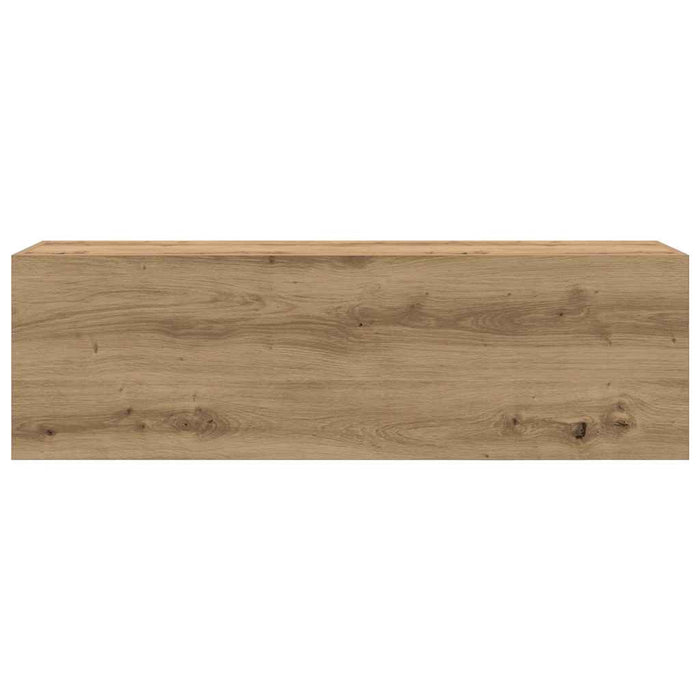 Dulap perete baie stejar artizanal, 100x25x30 cm lemn prelucrat - WALTI WALTI