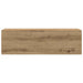 Dulap perete baie stejar artizanal, 100x25x30 cm lemn prelucrat - WALTI WALTI