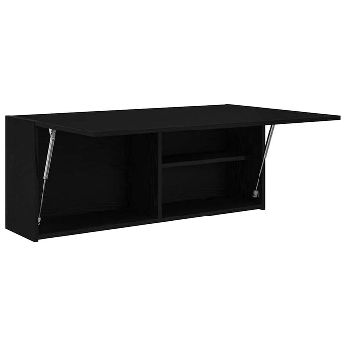 Dulap de perete de baie, negru, 100x25x40 cm, lemn prelucrat - WALTI WALTI