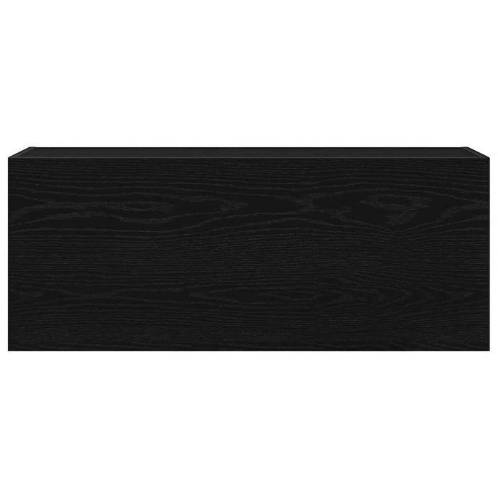 Dulap de perete de baie, negru, 100x25x40 cm, lemn prelucrat - WALTI WALTI