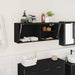 Dulap de perete de baie, negru, 100x25x40 cm, lemn prelucrat - WALTI WALTI
