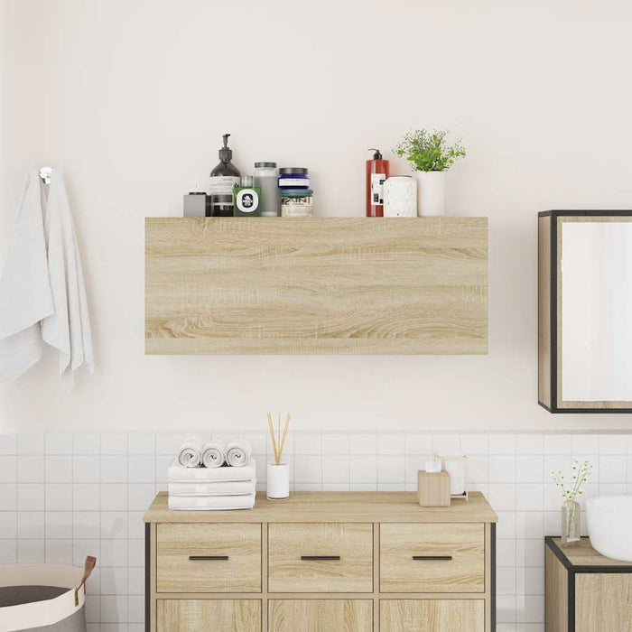 Dulap perete baie, stejar sonoma, 100x25x40 cm, lemn prelucrat - WALTI WALTI