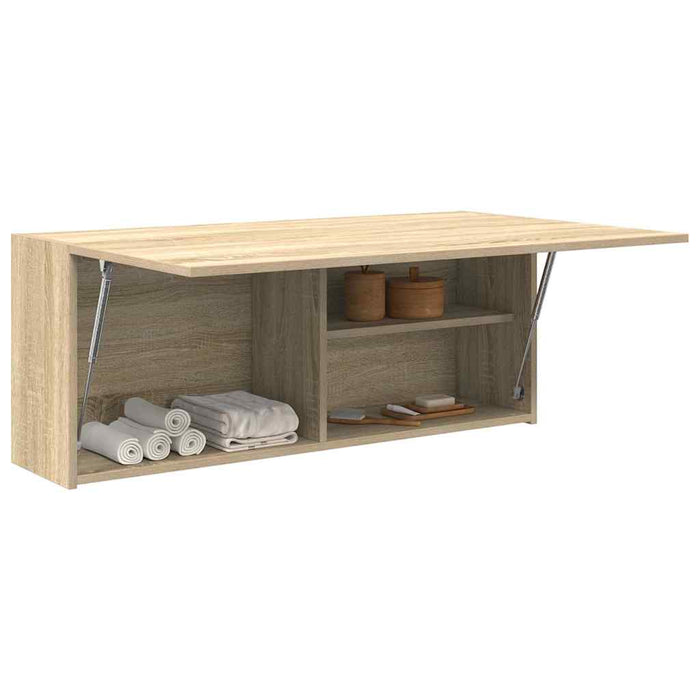 Dulap perete baie, stejar sonoma, 100x25x40 cm, lemn prelucrat - WALTI WALTI