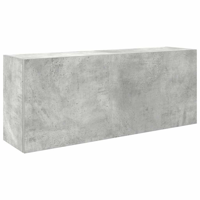 Dulap perete baie, gri beton, 100x25x40 cm, lemn prelucrat - WALTI WALTI