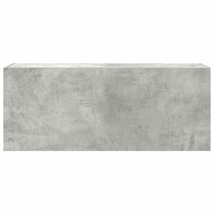 Dulap perete baie, gri beton, 100x25x40 cm, lemn prelucrat - WALTI WALTI