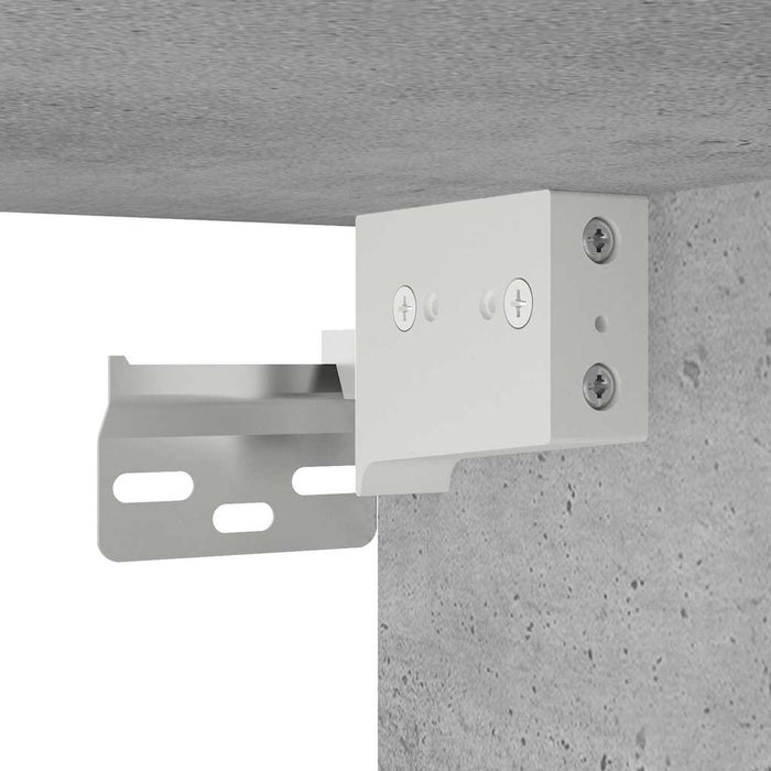 Dulap perete baie, gri beton, 100x25x40 cm, lemn prelucrat - WALTI WALTI
