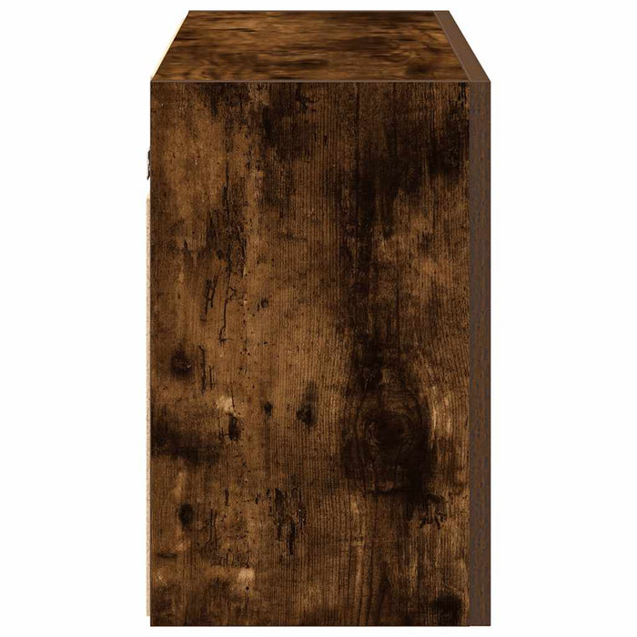 Dulap perete baie, stejar fumuriu, 100x25x40 cm, lemn prelucrat - WALTI WALTI