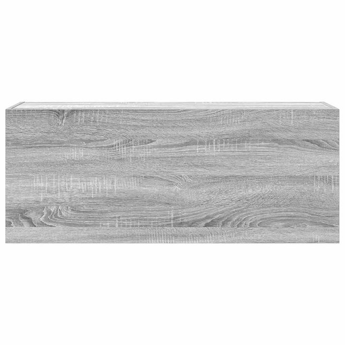 Dulap perete baie, gri sonoma, 100x25x40 cm, lemn prelucrat - WALTI WALTI
