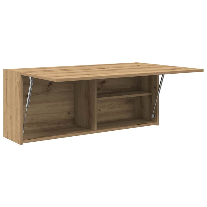 Dulap perete baie stejar artizanal, 100x25x40 cm lemn prelucrat - WALTI WALTI