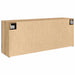 Dulap perete baie stejar artizanal, 100x25x40 cm lemn prelucrat - WALTI WALTI