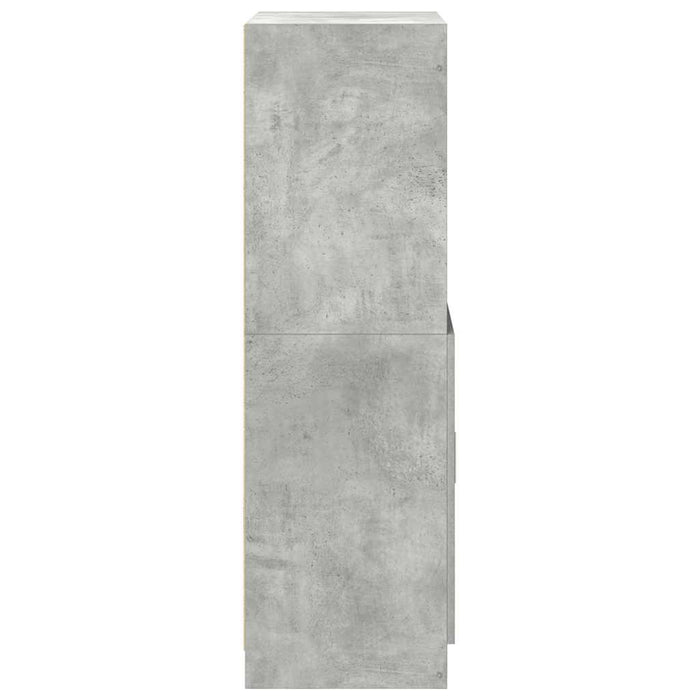 Dulap de bucătărie, gri beton 57x41,5x131,5 cm lemn prelucrat WALTI