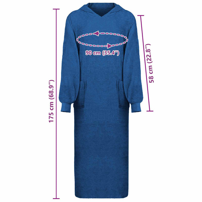 Hanorac pătură KINN Bleumarin XXL Bumbac - WALTI WALTI