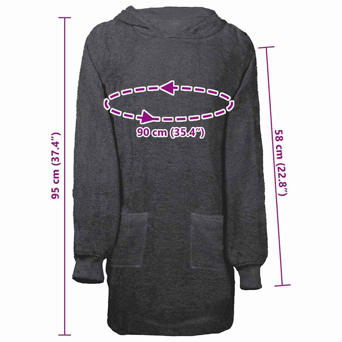 Rochie de Noapte KINN Antracit l Bumbac - WALTI WALTI