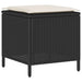 Set mobilier de grădină cu perne, 4 piese, negru, poliratan - WALTI WALTI
