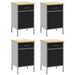 Dulap de lucru cu sertar 4 pcs Negru și Gri 200 x 55 x 85 cm - WALTI WALTI