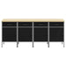 Dulap de lucru cu sertar 4 pcs Negru și Gri 200 x 55 x 85 cm - WALTI WALTI