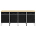 Dulap de lucru cu sertar 4 pcs Negru și Gri 200 x 55 x 85 cm - WALTI WALTI
