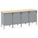 Dulap de lucru cu sertar 4 pcs Roșu și gri 200 x 55 x 85 cm - WALTI WALTI