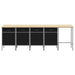 Set de dulapuri de lucru cu sertar Manual 5 pcs Negru și Gri - WALTI WALTI