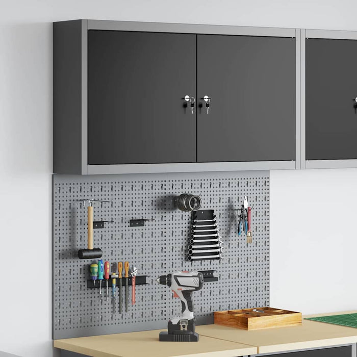Set dulap de unelte 3 buc. Negru Oțel vopsit electrostatic - WALTI WALTI