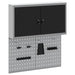 Set dulap de unelte 3 buc. Negru Oțel vopsit electrostatic - WALTI WALTI