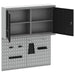 Set dulap de unelte 3 buc. Negru Oțel vopsit electrostatic - WALTI WALTI