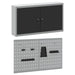 Set dulap de unelte 3 buc. Negru Oțel vopsit electrostatic - WALTI WALTI