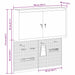 Set dulap de unelte 3 buc. Roșu Oțel vopsit electrostatic - WALTI WALTI