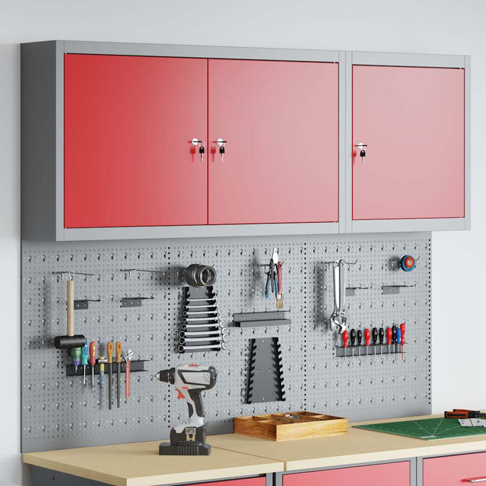 Set dulap de unelte 5 buc. Roșu Oțel vopsit electrostatic - WALTI WALTI