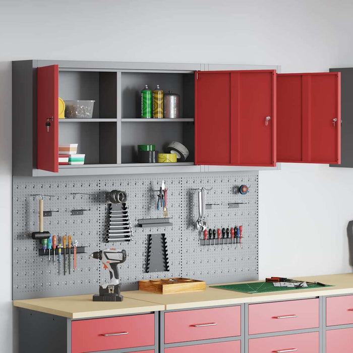 Set dulap de unelte 5 buc. Roșu Oțel vopsit electrostatic - WALTI WALTI