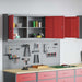 Set dulap de unelte 5 buc. Roșu Oțel vopsit electrostatic - WALTI WALTI