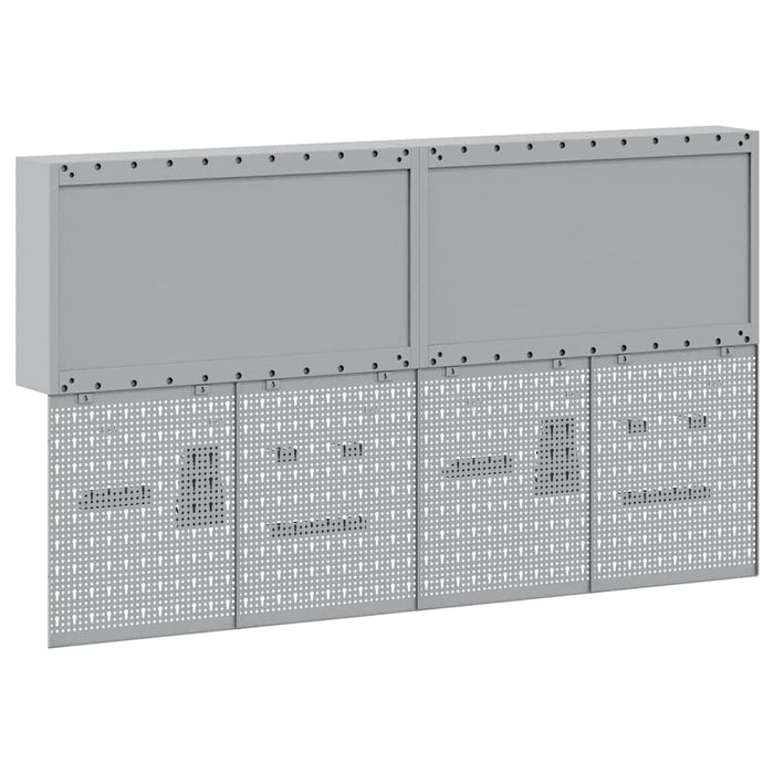 Set dulap de unelte 6 buc. Negru Oțel vopsit electrostatic WALTI